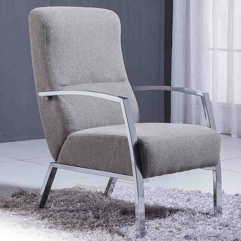 Sillón Butaca Gris Ceniza Arena Tela 95x60x65 - Miroytengo.es