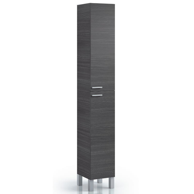 Pack Conjunto De Baño Mueble Con Espejo A Juego Lavamanos Cerámico +  Columna Color Gris Ceniza con Ofertas en Carrefour