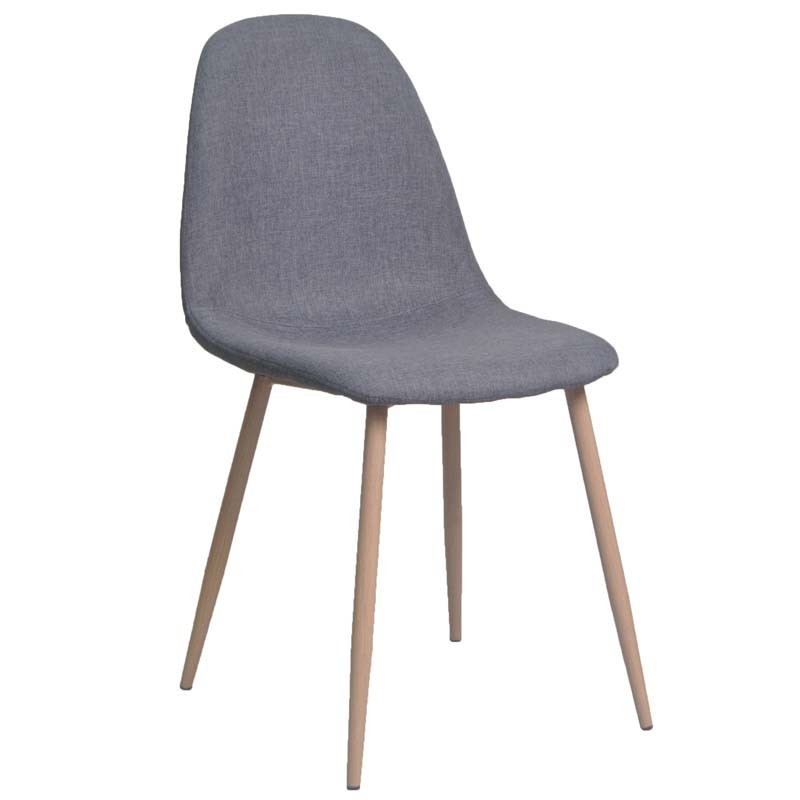 Pack 2 sillas Iena pata metalica color gris Pack 2 sillas Iena pata metalica color gris