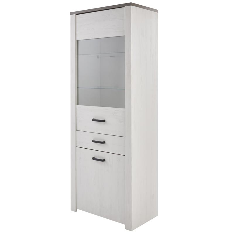 Vitrina Marquis 1 puerta con cristal 1 cajón Vitrina Marquis 1 puerta con cristal 1 cajón