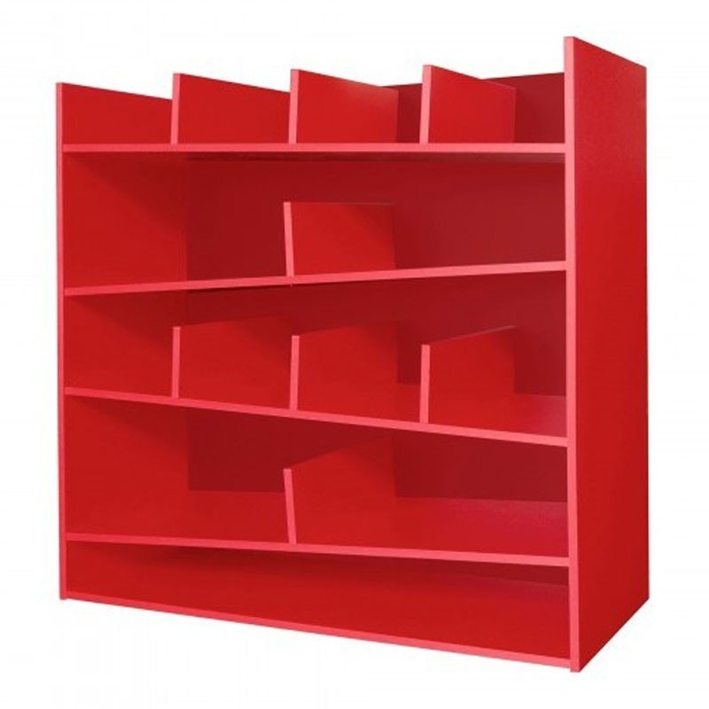 Estantería Crazy roja diseño original 120x40x120 cm Estantería Crazy roja diseño original 120x40x120 cm
