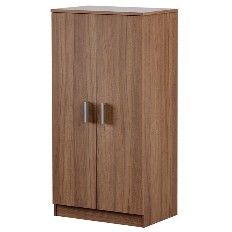 Armario zapatero auxiliar 2 puertas color nogal 108x55x36 cm Armario zapatero auxiliar 2 puertas color nogal 108x55x36 cm