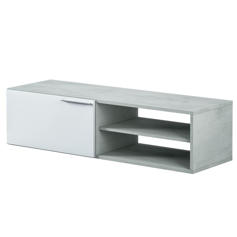 Mueble mesa TV Cemento estilo industrial 130x42x35 cm Mueble mesa TV Cemento estilo industrial 130x42x35 cm