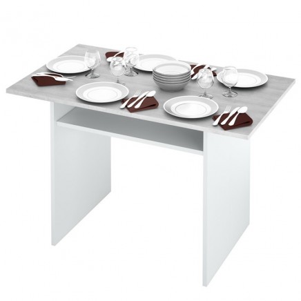 Mesa desplegable Table consola diseño cemento 120x35x77 cm