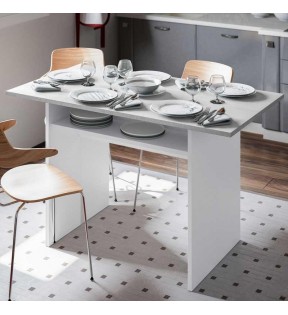 Mesa desplegable Table consola diseño cemento 120x35x77 cm