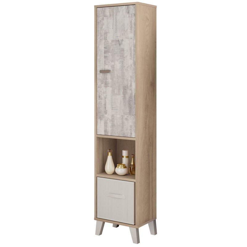Pack Mueble Baño con Lavamanos Espejo y Columna