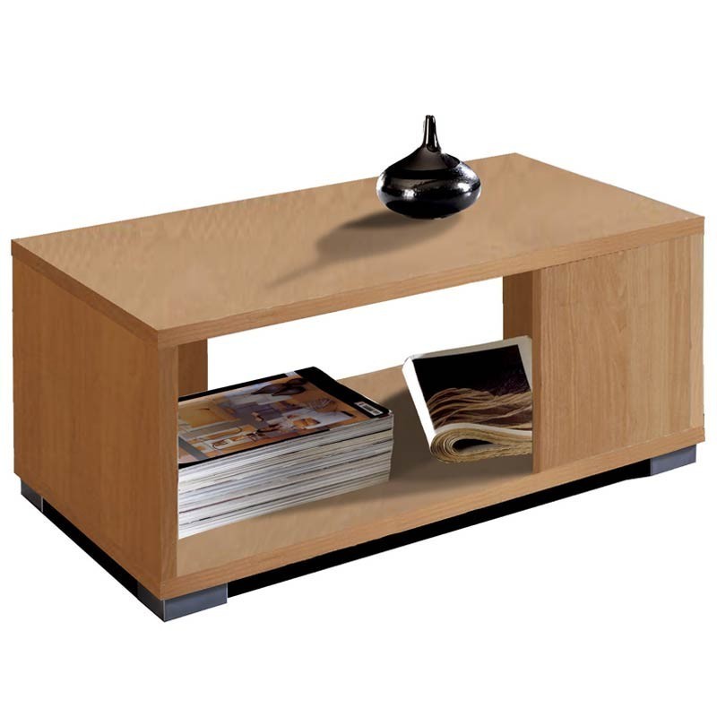 Mesa centro salón Taiga color cerezo 80x50x35 cm Mesa centro salón Taiga color cerezo 80x50x35 cm