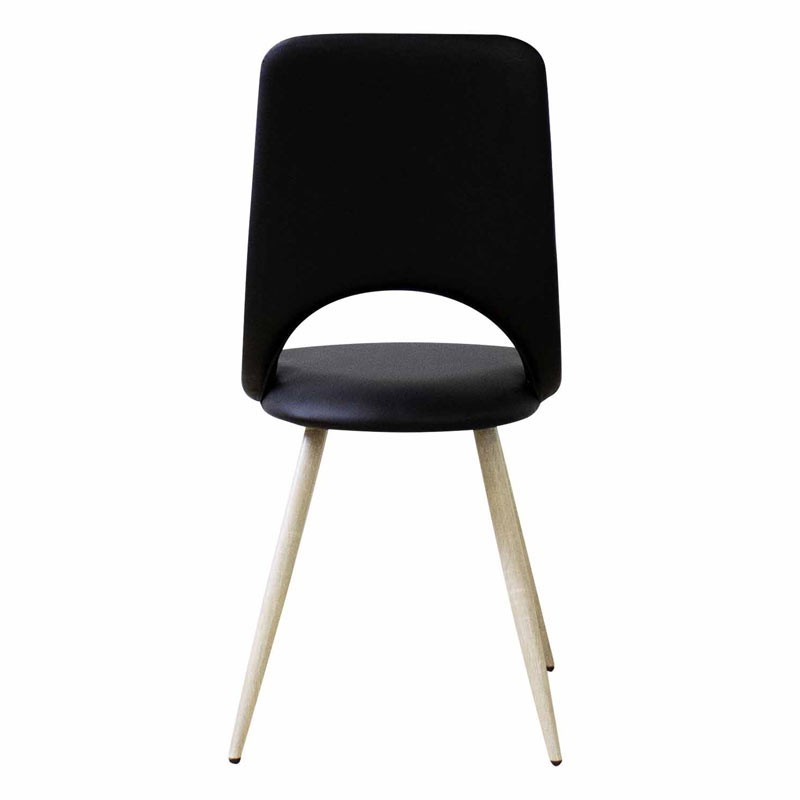 Pack 2 Sillas Negras Salón Diseño Moderno Comedor