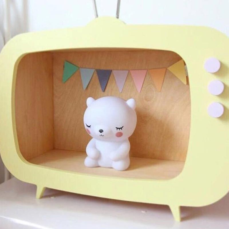 Lamparita Noche Niños LED Osito Quitamiedos Luz